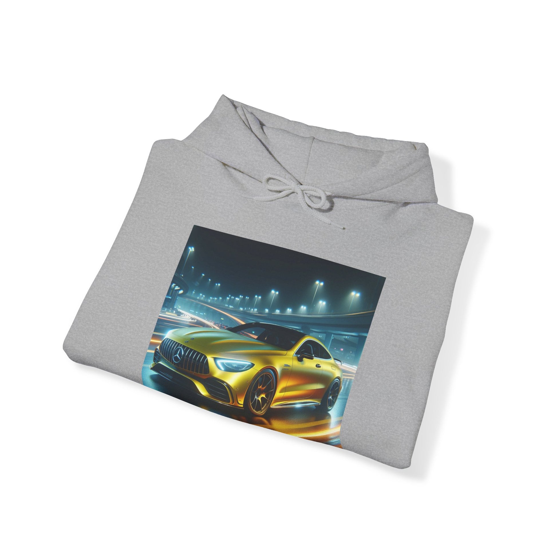 Yellow Mercedes Hoodie Hoodie Printify   