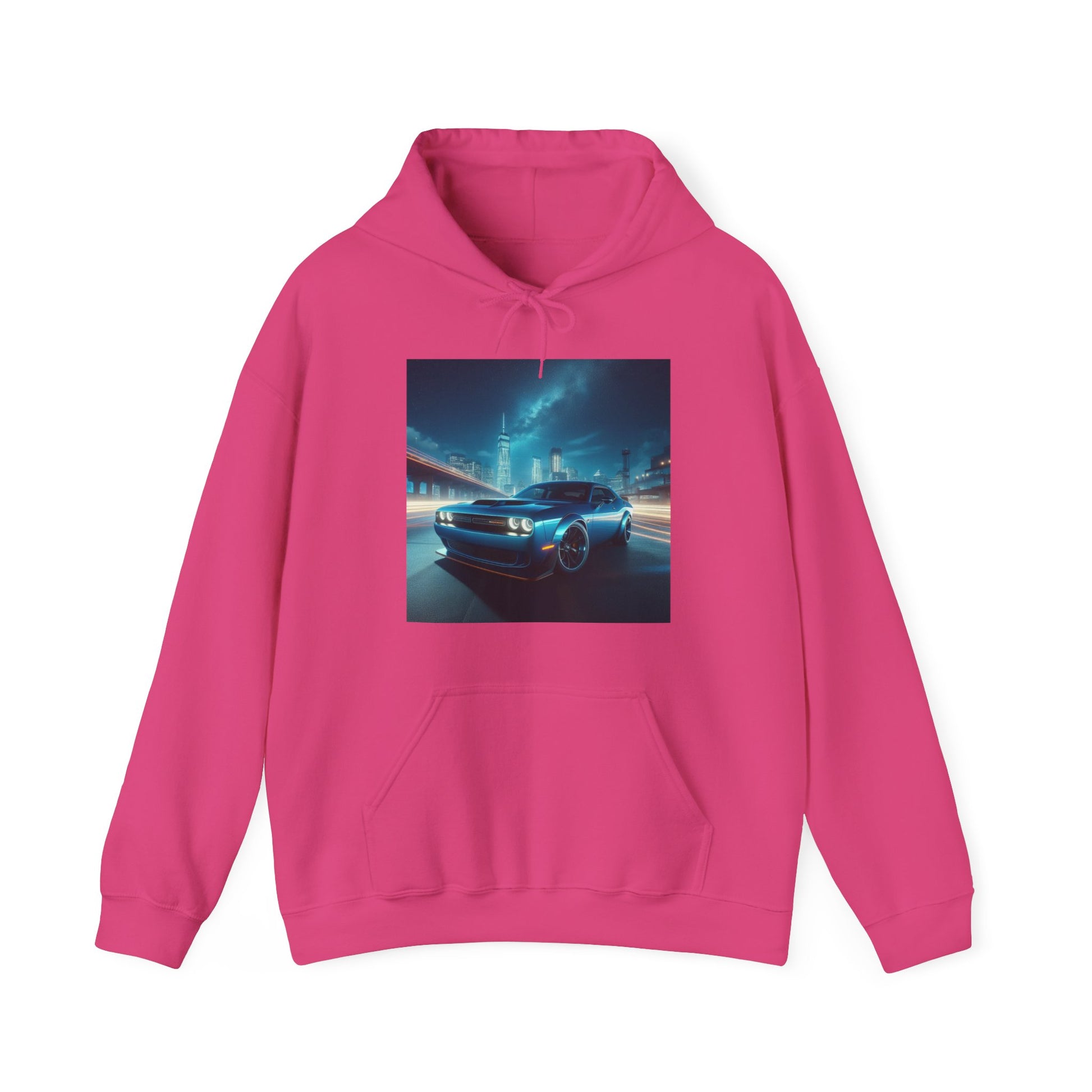 Blue Challenger Hoodie Hoodie Printify Heliconia S 