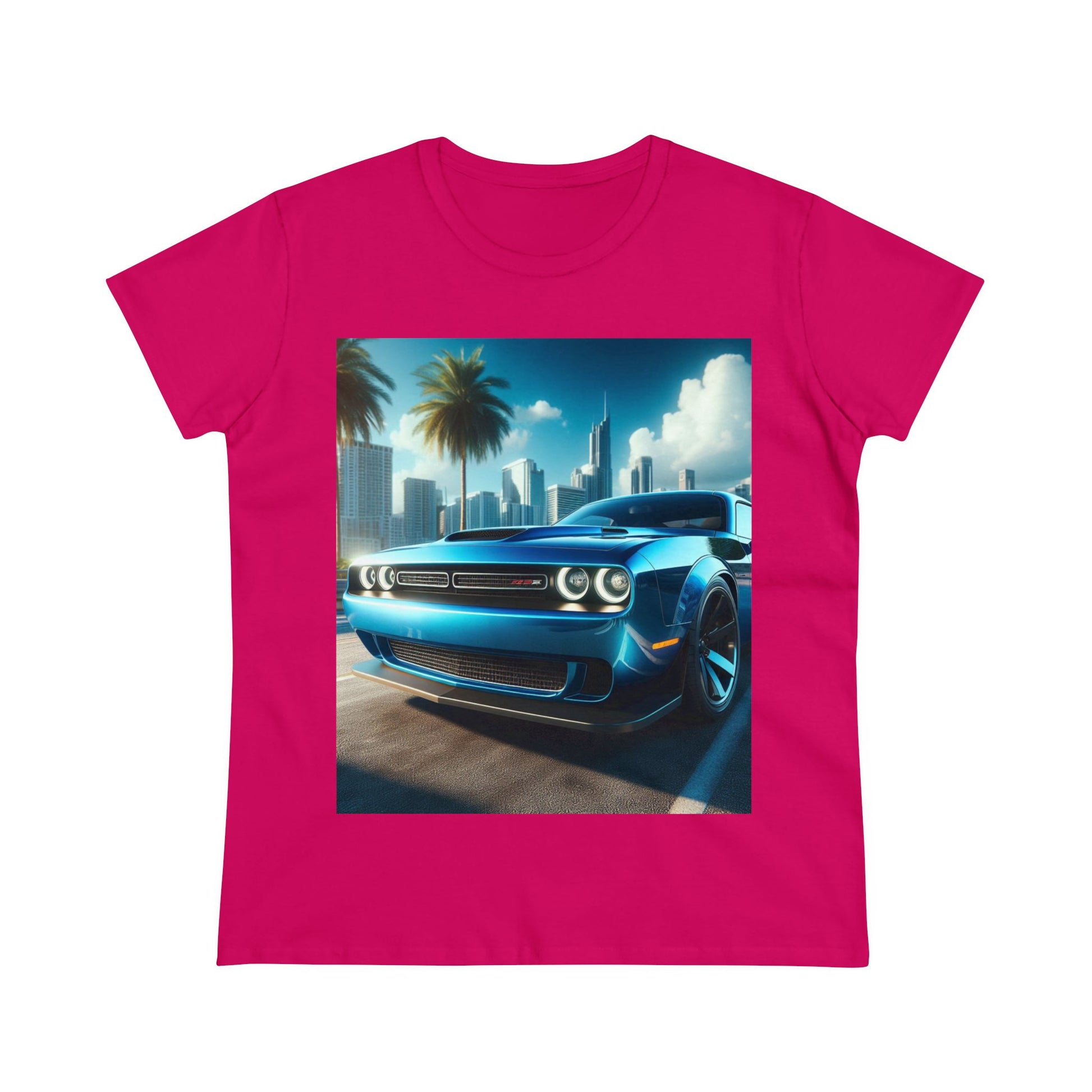 Blue Challenger T-Shirt T-Shirt Printify Heliconia S 