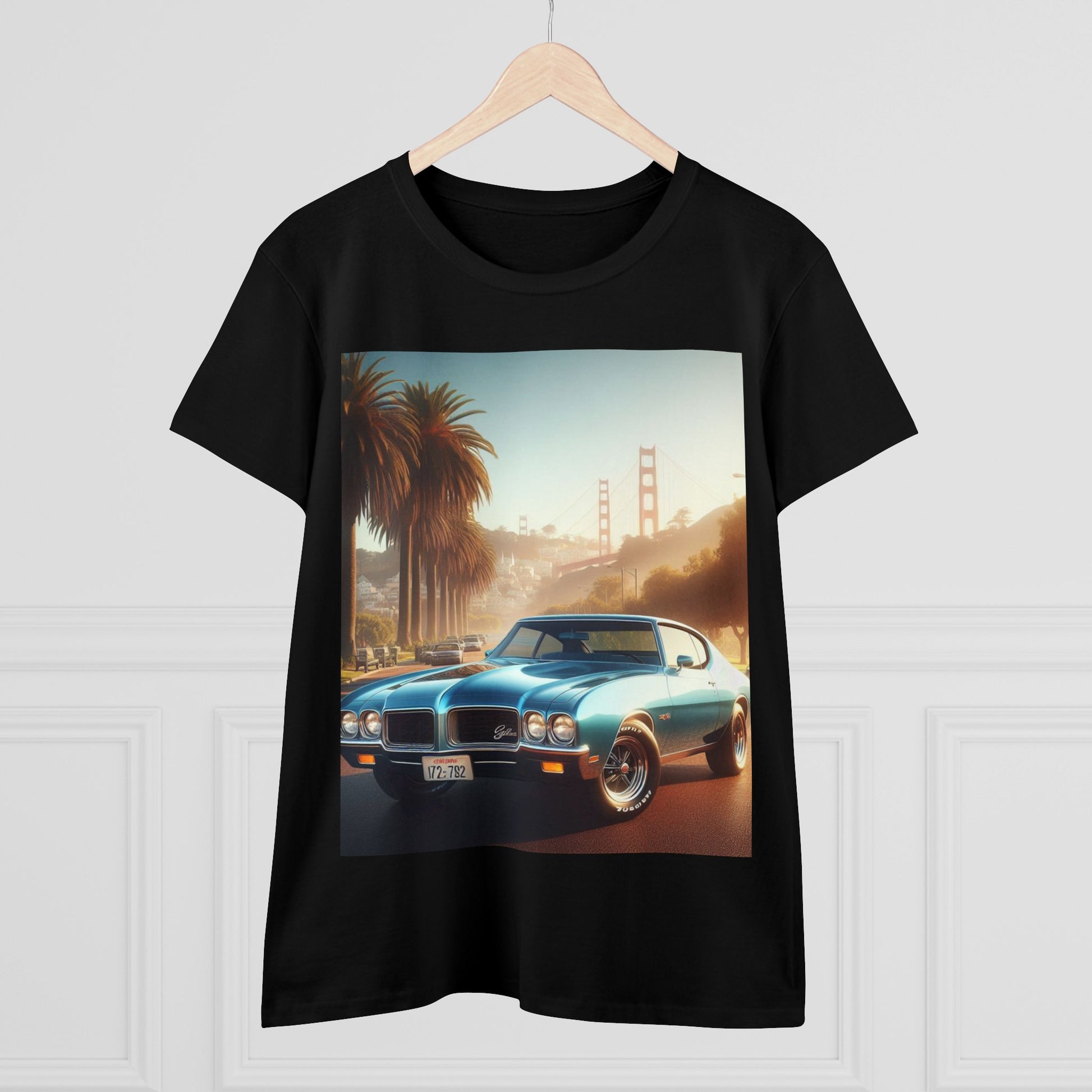 1972 Blue Buick Gran Sport T-Shirt T-Shirt Printify   