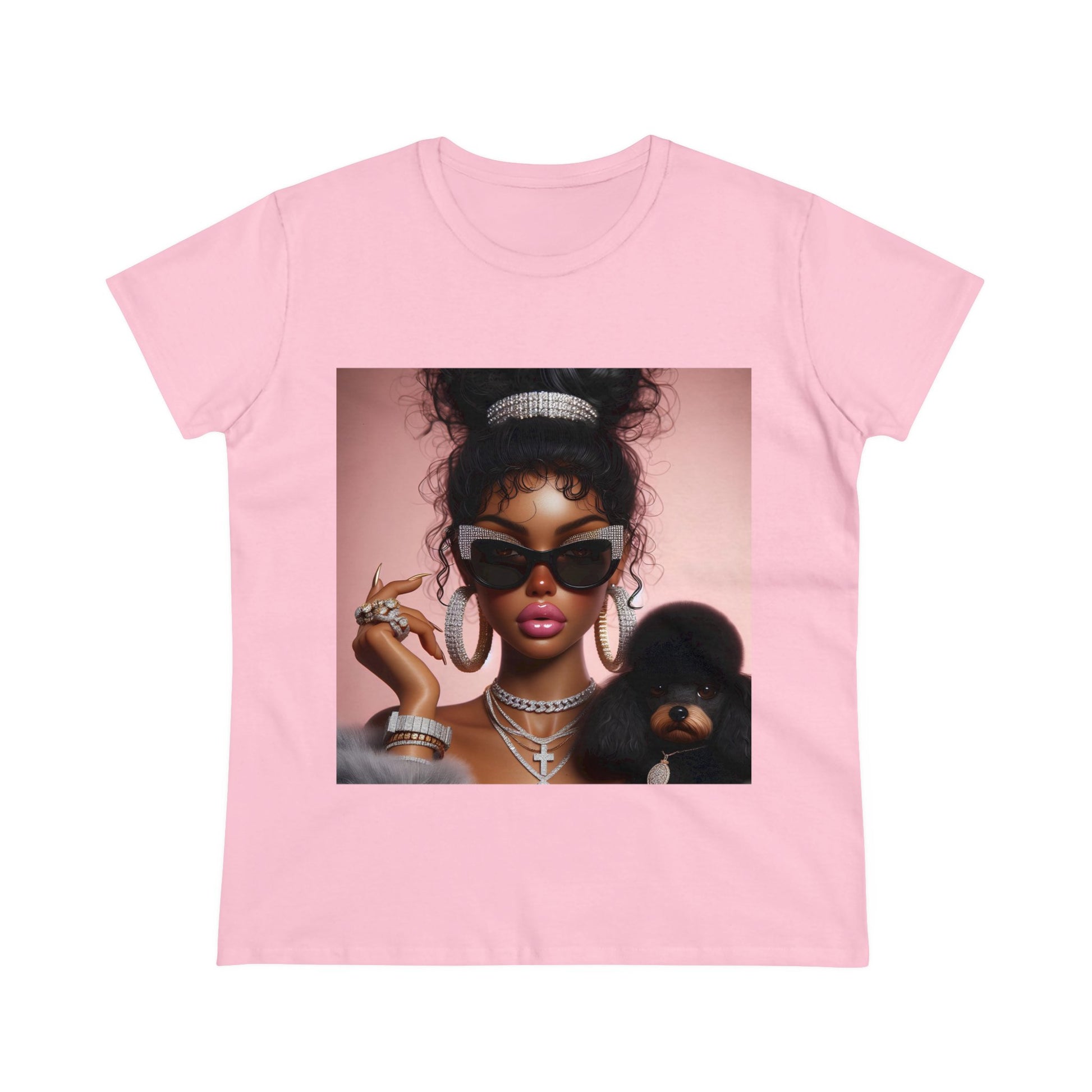 My Dog and I T-Shirt T-Shirt Printify Light Pink S 