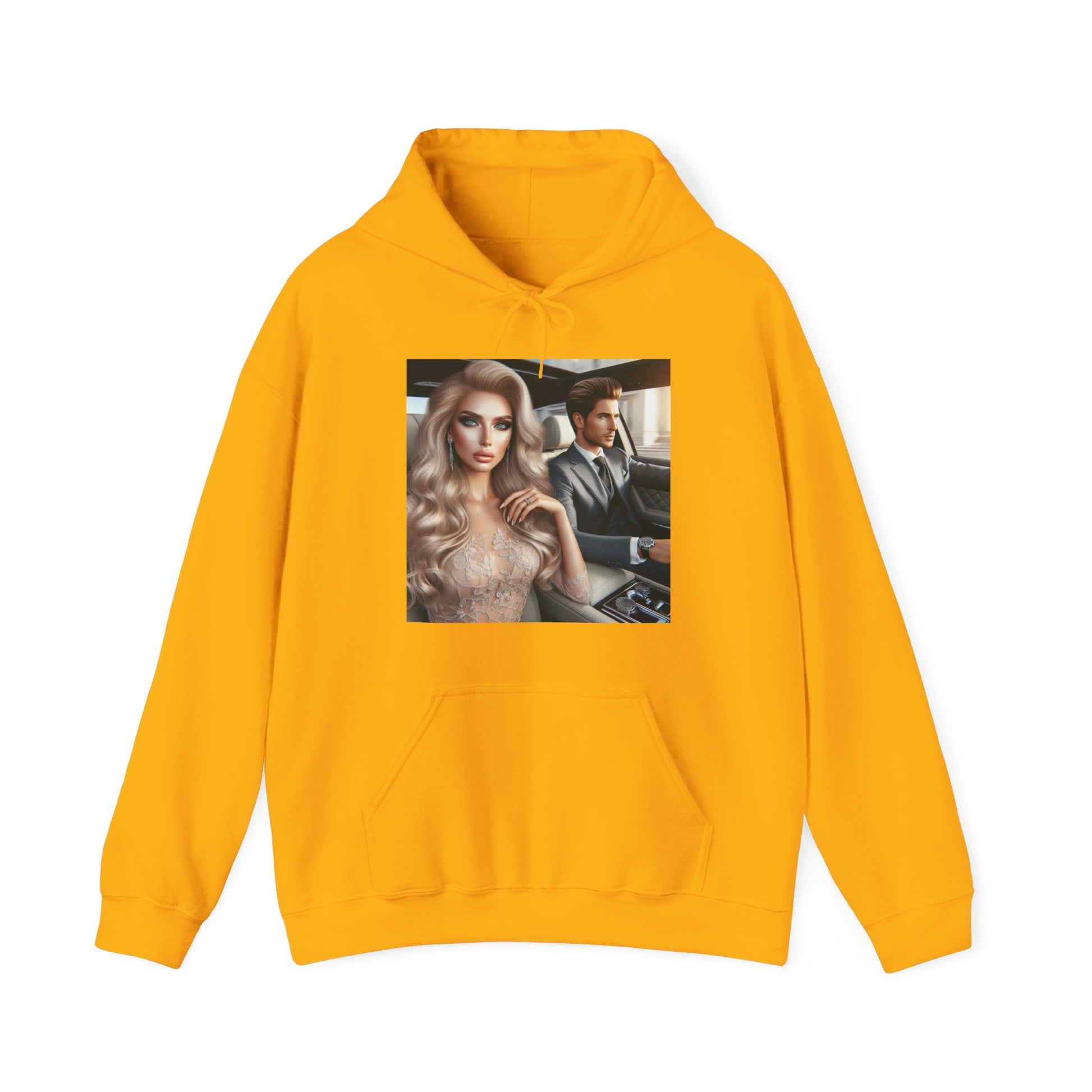 Elegant Drive Hoodie Hoodie Printify Gold S 