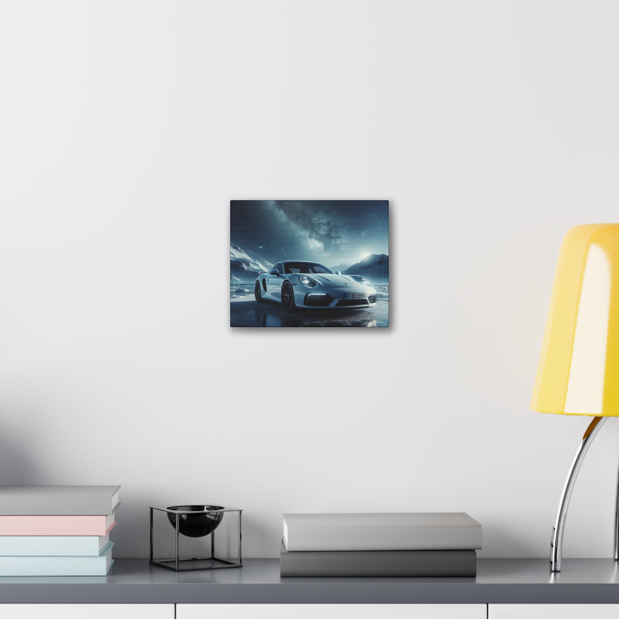 White Porsche Canvas Canvas Printify 10" x 8" (Horizontal) 0.75'' 