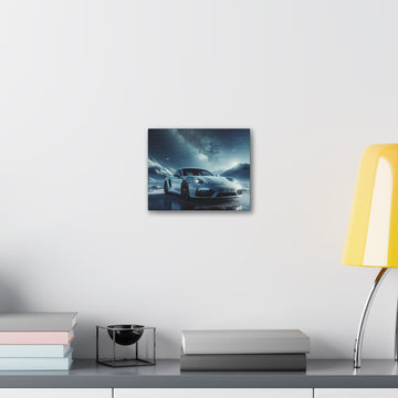 White Porsche Canvas Canvas Printify 10" x 8" (Horizontal) 0.75'' 