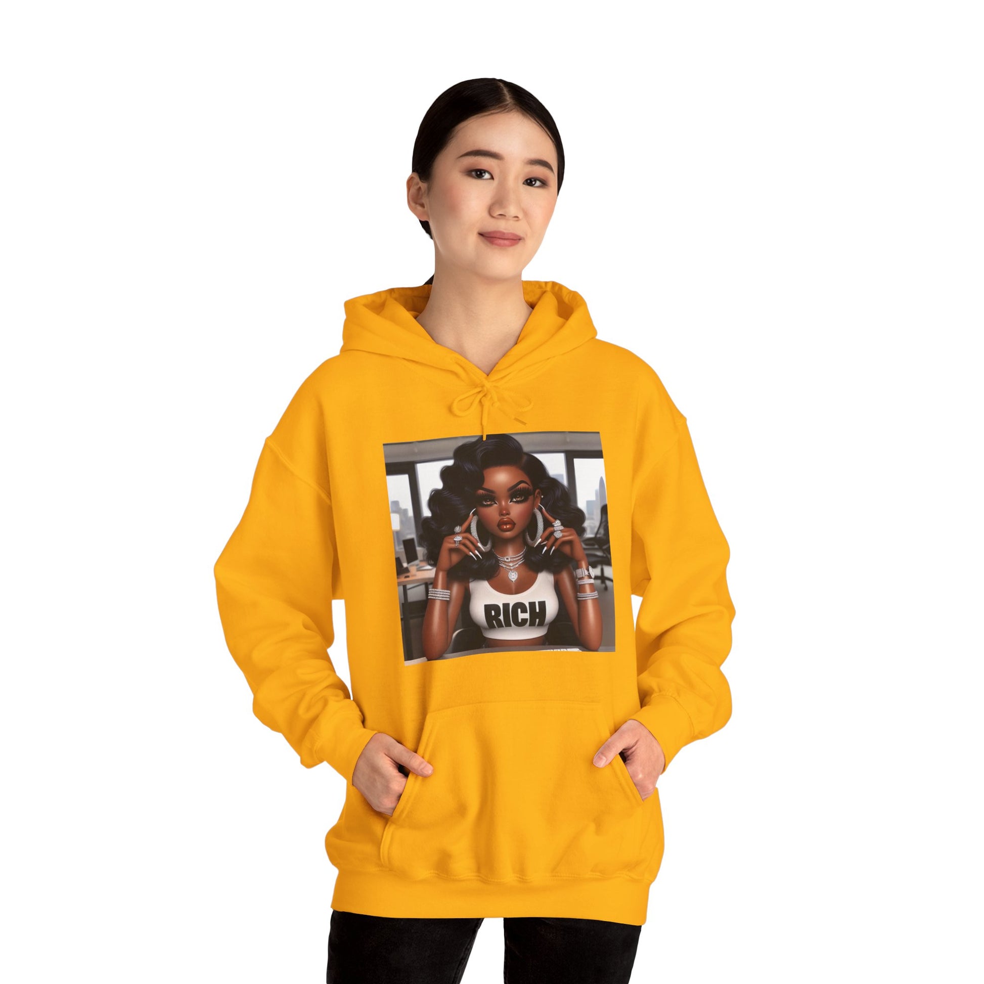 Rich Girl Hoodie Hoodie Printify   