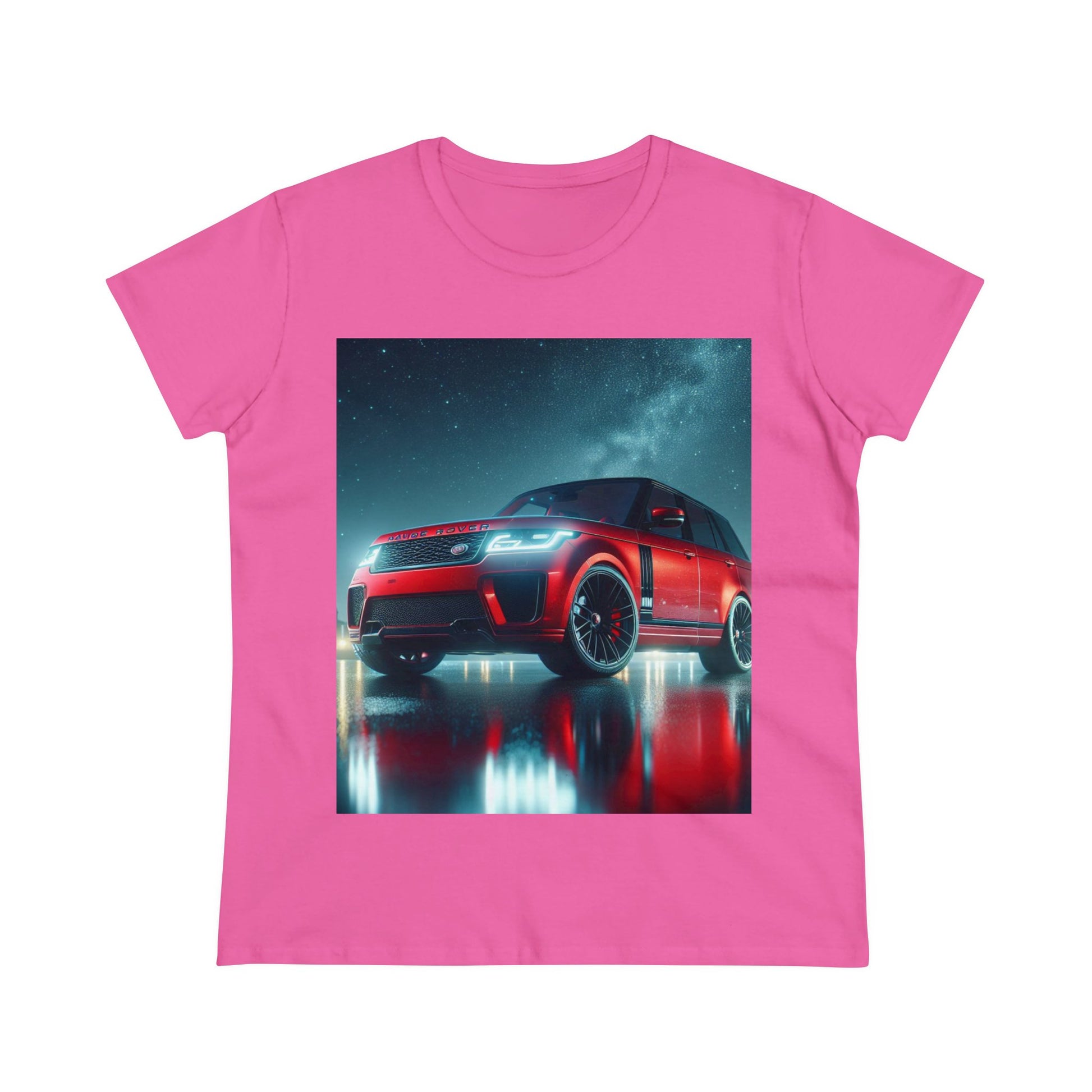 Red Range Rover T-Shirt T-Shirt Printify Azalea S 