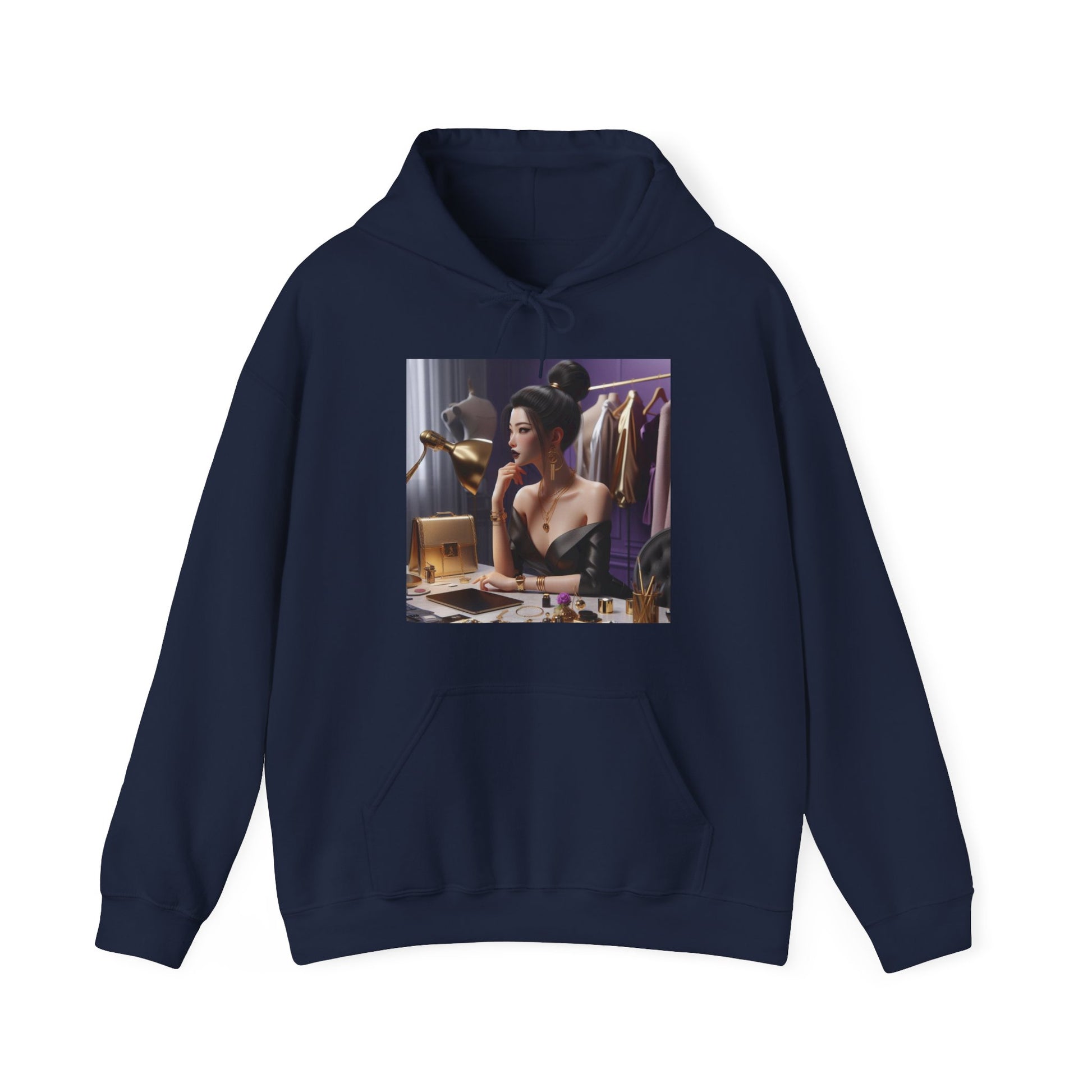 Fashion and Beauty Hoodie Hoodie Printify Navy S 