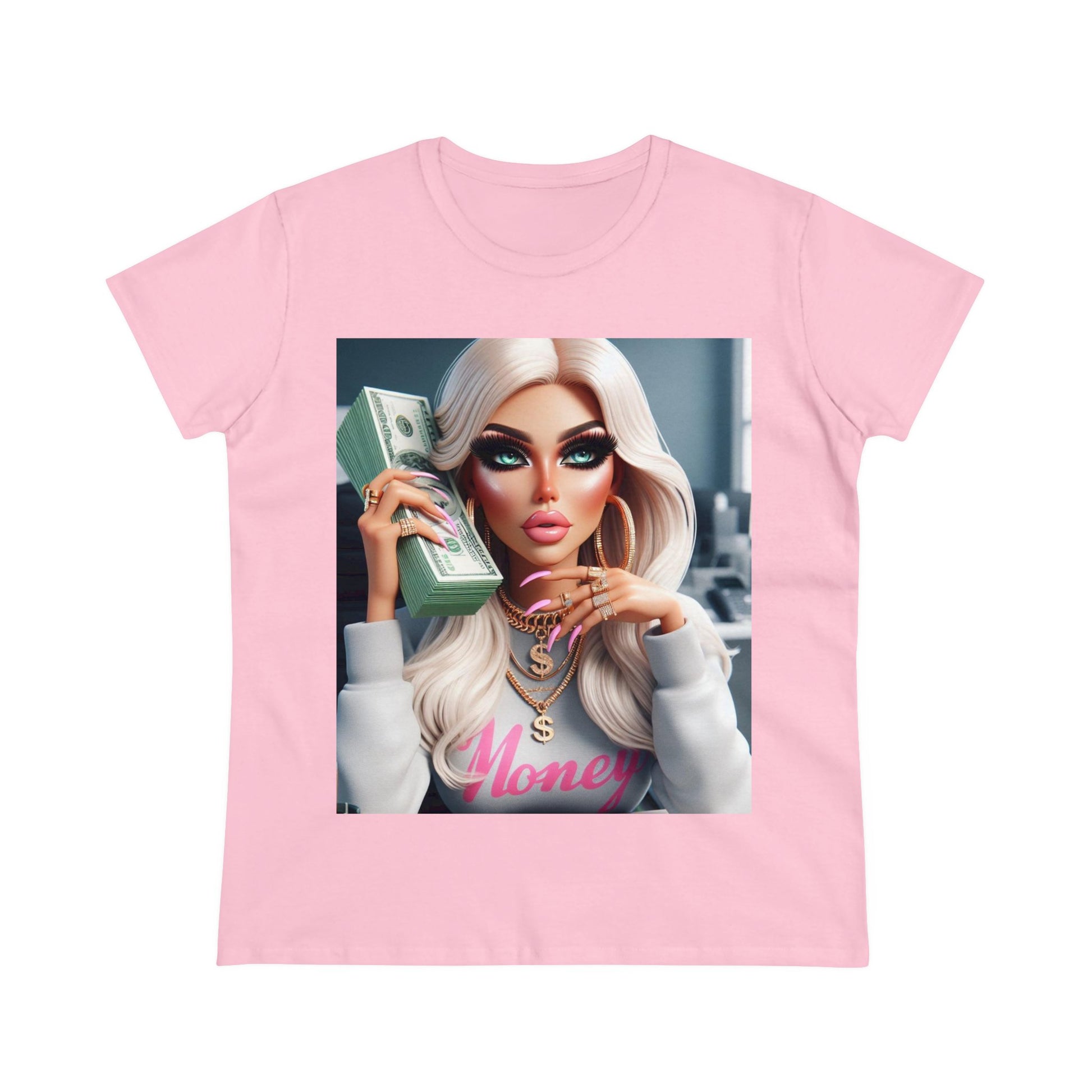 Money T-Shirt T-Shirt Printify Light Pink S 