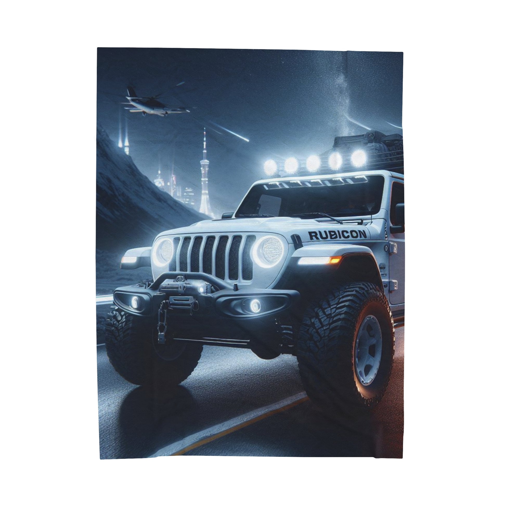 White Rubicon Plush Blanket All Over Prints Printify 60" × 80"  