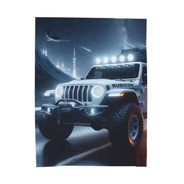 White Rubicon Plush Blanket All Over Prints Printify 60" × 80"  