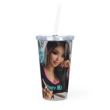 Money Maker Tumbler with Straw Mug Printify 20oz Transparent 