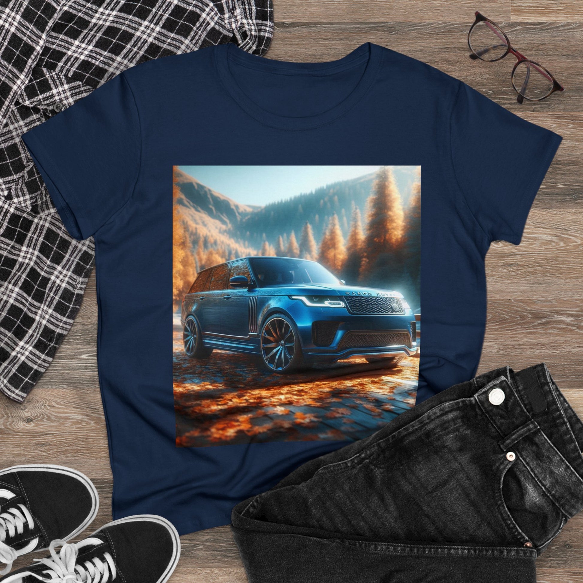 Blue Range Rover T-Shirt T-Shirt Printify   