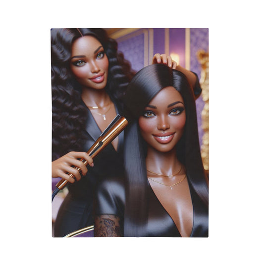 Hair Day Plush Blanket All Over Prints Printify 30" × 40"  