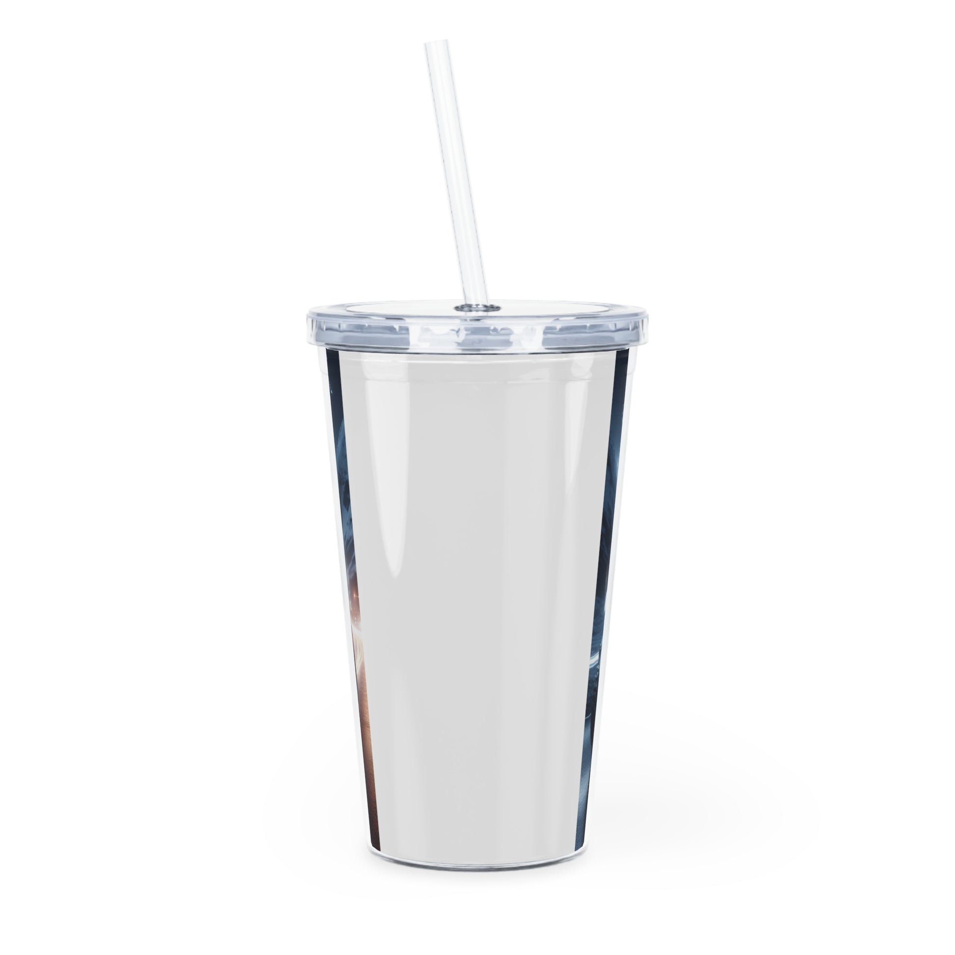 White Rubicon Tumbler with Straw Mug Printify   