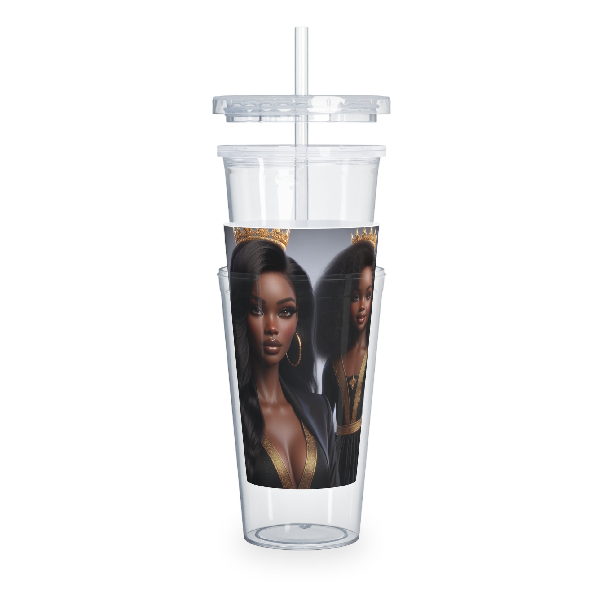 Royalty Tumbler with Straw Mug Printify   