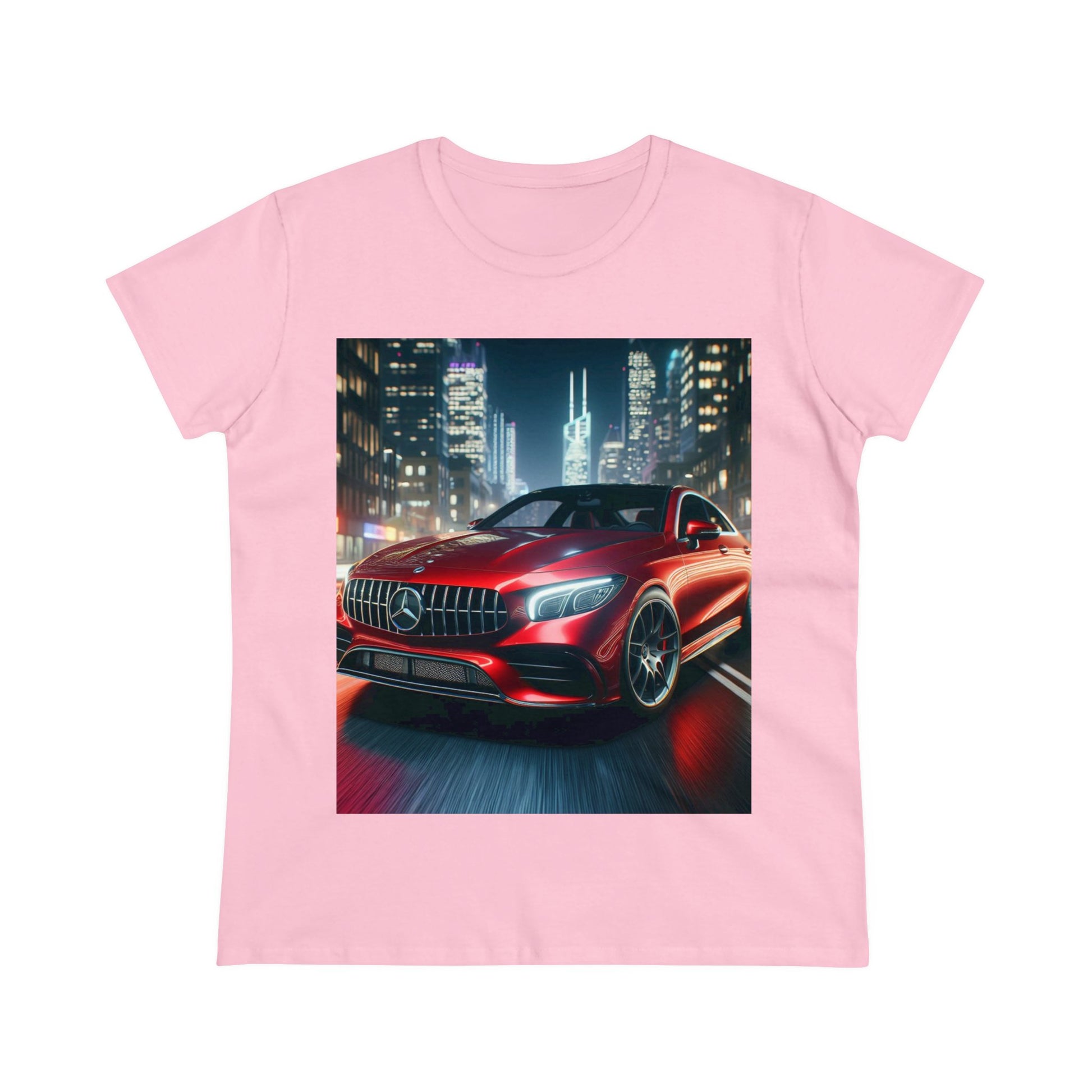 Red Mercedes T-Shirt T-Shirt Printify Light Pink S 