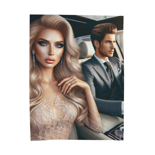 Elegant Drive Plush Blanket All Over Prints Printify 60" × 80"  
