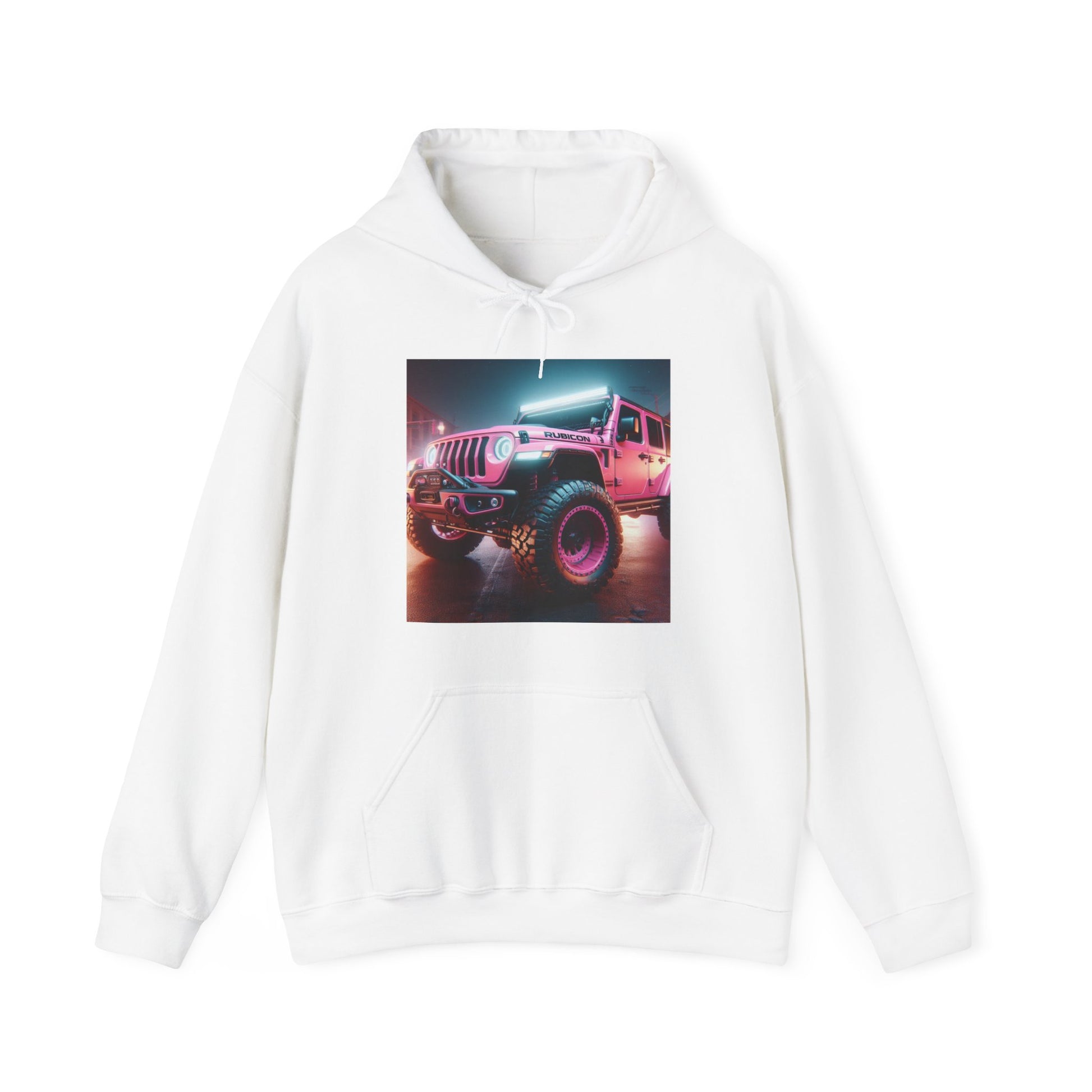 Pink Rubicon Hoodie Hoodie Printify White S 